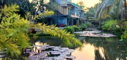 บ้านพักอัมพวา ตึกดาดฟ้าสไตล์มินิมอล|Rooftop color minimal 