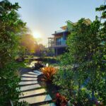 River CoCo ที่พักอัมพวา รีสอร์ทอัมพวา : ห้องริมสวนตึกสี Deluxe garden